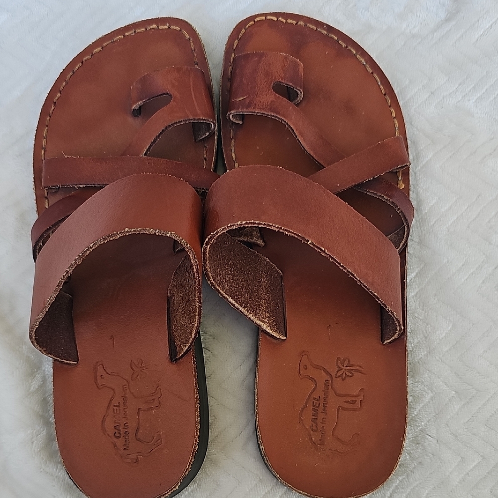 Men's Tan Leather Sandals